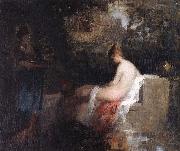 Nicolae Grigorescu After the Bath oil painting